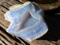 Natural Blue Lace Agate Geode Specimens  x 6 From Malawi - Toprock Gemstones and Minerals 