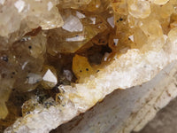 Natural Large Golden Limonite Quartz Cluster With Specular Hematite   x 1 From Solwezi, Zambia - TopRock