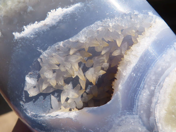 Polished Blue Lace Agate Free Forms  x 6 From Nsanje, Malawi