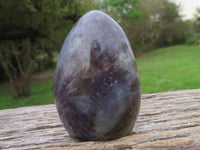 Polished Beautiful Deep Purple Lepidolite Standing Free Forms With Pink Rubellite Tourmaline & Quartz x 3 From Ambatondrazaka, Madagascar - TopRock