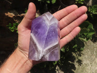 Polished Amethyst Points With Smokey Patterns x 2 From Madagascar - TopRock