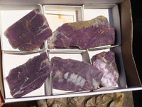 Polished Metallic Purpurite Slices With Matte Finish  x 6 From Erongo, Namibia - Toprock Gemstones and Minerals 