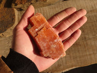 Natural New Sunset Orange Calcite Specimens x 12 From Spitzkop, Namibia