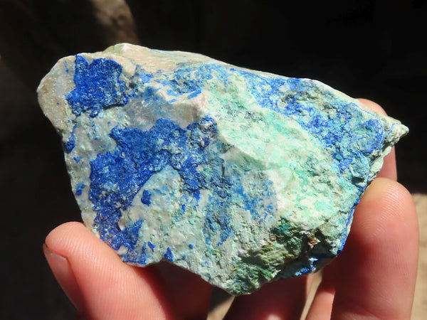 Natural Azurite & Malachite On Dolomite Specimens  x 12 From Kaokoveld, Namibia - Toprock Gemstones and Minerals 