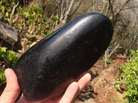 Polished Black Tourmaline Standing Free Form  x 1 From Madagascar