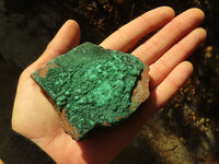 Natural Crystalline Malachite Specimens  x 6 From Congo