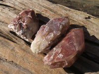 Natural Red Hematoid Quartz Specimens x 24 From Karoi, Zimbabwe