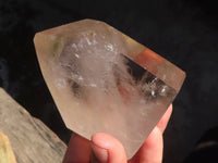 Polished Clear & Smokey Quartz Points  x 2 From Madagascar - Toprock Gemstones and Minerals 