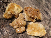 Natural Golden Limonite Quartz Clusters  x 12 From Zimbabwe - TopRock