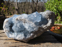 Natural Blue Celestite Geode Specimen  x 1 From Sakoany, Madagascar