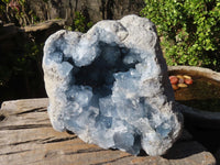 Natural Blue Celestite Geode Specimen  x 1 From Sakoany, Madagascar