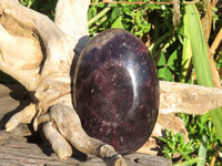 Polished XL Dark Purple Lithium Mica Lepidolite Gallet Free Forms x 2 From Zimbabwe - TopRock
