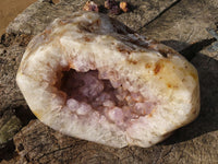 Polished XL Agate Geode With Amethyst Quartz Centre x 1 From Maintirano, Madagascar - TopRock