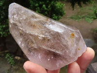 Polished Lovely Selection Of Smokey Window Quartz Crystals  x 3 From Akansobe, Madagascar - TopRock