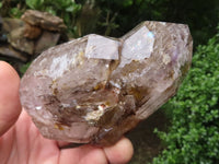 Polished Lovely Selection Of Smokey Window Quartz Crystals  x 3 From Akansobe, Madagascar - TopRock