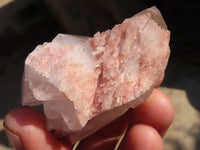 Natural Pink Candle Quartz Crystals  x 26 From Madagascar