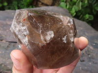 Polished Lovely Selection Of Smokey Window Quartz Crystals  x 3 From Akansobe, Madagascar - TopRock