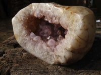 Polished XL Agate Geode With Amethyst Quartz Centre x 1 From Maintirano, Madagascar - TopRock