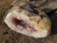 Polished XL Agate Geode With Amethyst Quartz Centre x 1 From Maintirano, Madagascar - TopRock