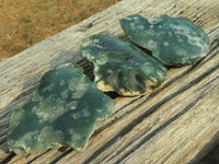 Polished Green Mtorolite Emerald Chrysoprase Plates  x 12 From Mutorashanga, Zimbabwe - TopRock