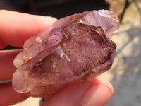 Natural Skeletal Smokey Amethyst Crystals  x 20 From Chiredzi, Zimbabwe