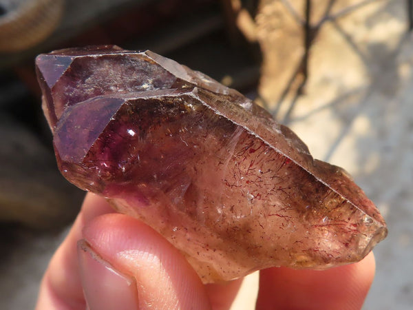 Natural Skeletal Smokey Amethyst Crystals  x 20 From Chiredzi, Zimbabwe