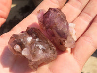 Natural Skeletal Smokey Amethyst Crystals  x 20 From Chiredzi, Zimbabwe