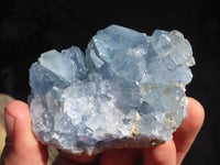 Natural Blue Celestite Crystal Specimens  x 6 From Sakoany, Madagascar - Toprock Gemstones and Minerals 