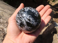 Polished Merlinite Gabbro Spheres  x 4 From Ambatondrazaka, Madagascar