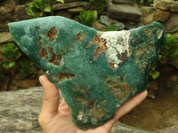 Polished Large Green Mtorolite / Emerald Chrysoprase Plate x 1 From Zimbabwe - TopRock