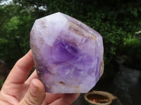 Polished Large Window Amethyst Crystals  x 2 From Madagascar - TopRock