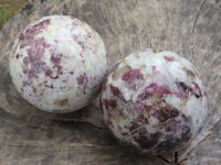 Polished Pink Rubellite Tourmaline Spheres  x 6 From Madagascar - TopRock