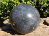 Polished Large Blue Lazulite Sphere  x 1 From Madagascar - Toprock Gemstones and Minerals 