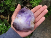 Polished Large Window Amethyst Crystals  x 2 From Madagascar - TopRock