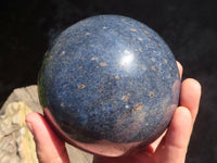 Polished Large Blue Lazulite Sphere  x 1 From Madagascar - Toprock Gemstones and Minerals 