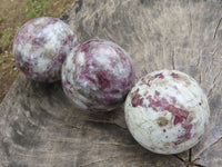 Polished Pink Rubellite Tourmaline Spheres  x 6 From Madagascar - TopRock