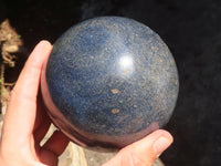 Polished Large Blue Lazulite Sphere  x 1 From Madagascar - Toprock Gemstones and Minerals 