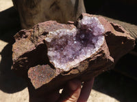 Natural Amethyst In Basalt Geode Specimens  x 4 From Zululand, South Africa - TopRock