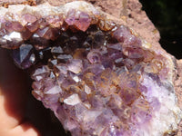 Natural Amethyst In Basalt Geode Specimens  x 4 From Zululand, South Africa - TopRock