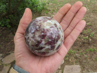 Polished Pink Rubellite Tourmaline Spheres  x 6 From Madagascar - TopRock