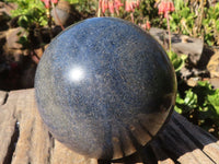 Polished Large Blue Lazulite Sphere  x 1 From Madagascar - Toprock Gemstones and Minerals 