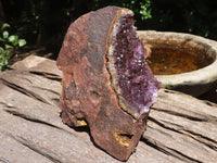 Natural Amethyst In Basalt Geode Specimens  x 4 From Zululand, South Africa - TopRock