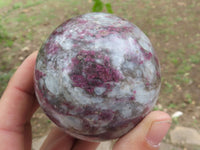 Polished Pink Rubellite Tourmaline Spheres  x 6 From Madagascar - TopRock