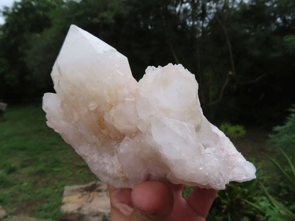 Natural Large White Quartz Cluster Décor Clusters  x 2 From Madagascar - TopRock