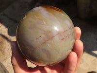 Polished Agate Spheres x 2 From Madagascar