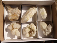 Natural Pineapple Quartz Crystal Clusters  x 6 From Madagascar