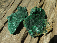 Natural Chatoyant Silky Malachite Specimens  x 6 From Kasompe, Congo - TopRock