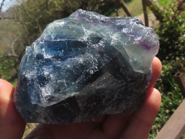 Natural Selected Watermelon Fluorite Cobbed Pieces x 5 From Uis, Namibia - TopRock