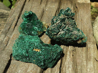 Natural Chatoyant Silky Malachite Specimens  x 6 From Kasompe, Congo - TopRock