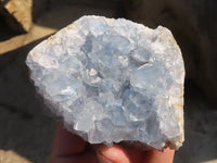 Natural Blue Celestite Crystal Specimens  x 6 From Sakoany, Madagascar